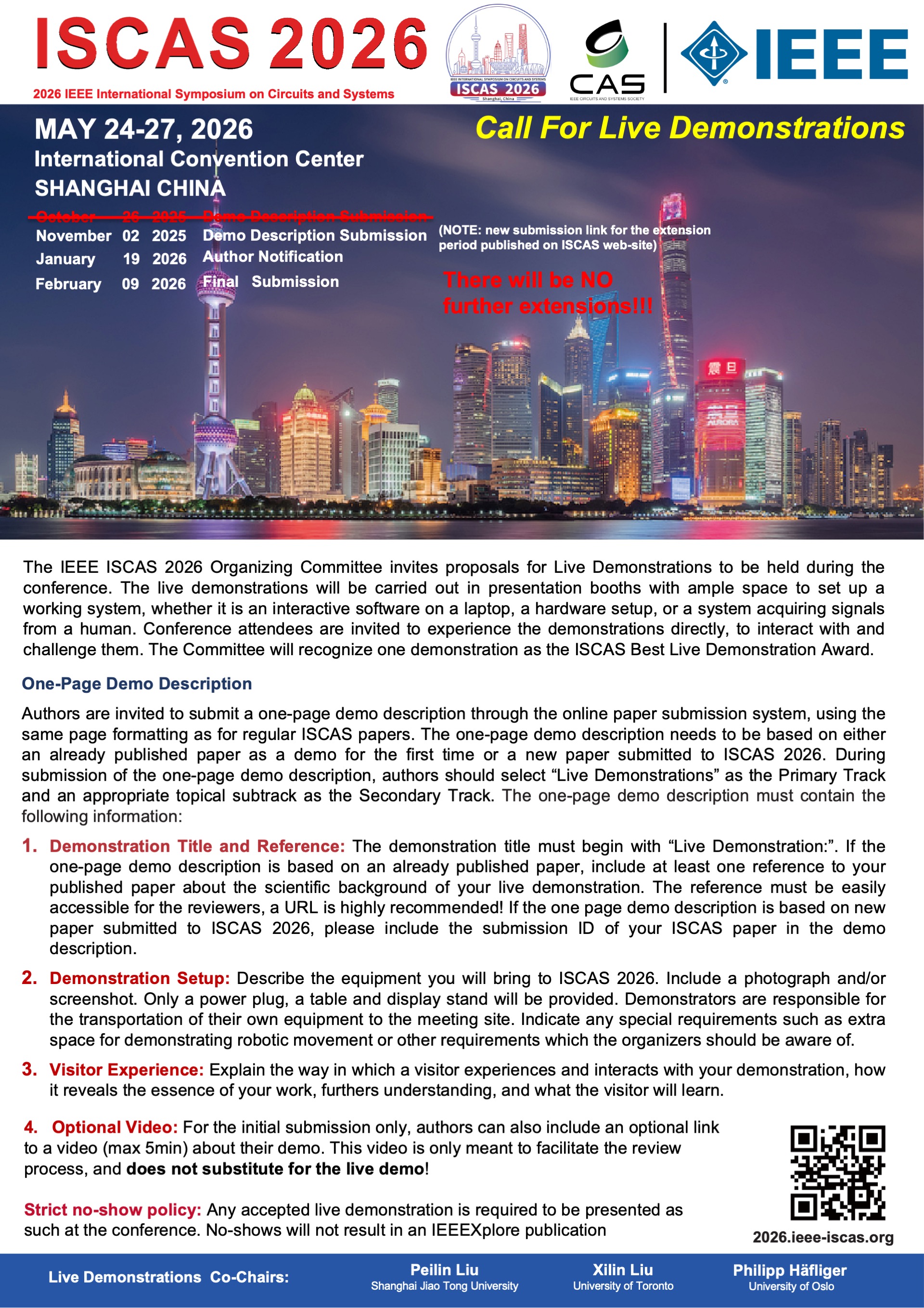 Call for Live Demonstrations